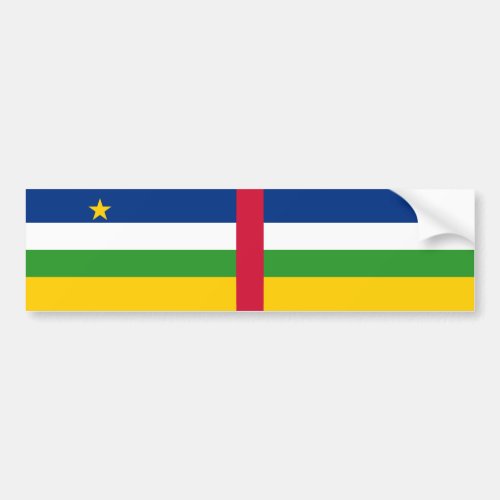 Central African Republic Flag Bumper Sticker