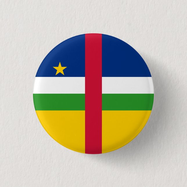 Central African Republic Flag Button (Front)