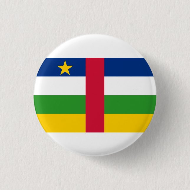 Central African Republic Flag Button (Front)
