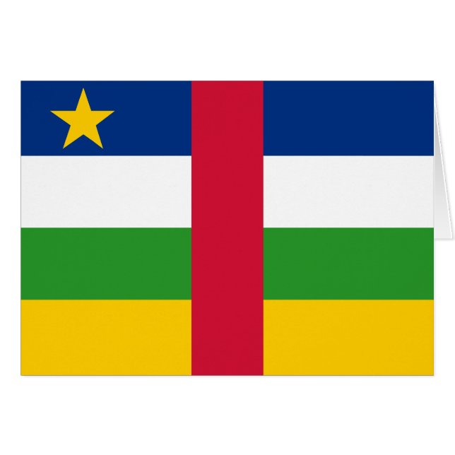 Central African Republic Flag Cards (Front Horizontal)