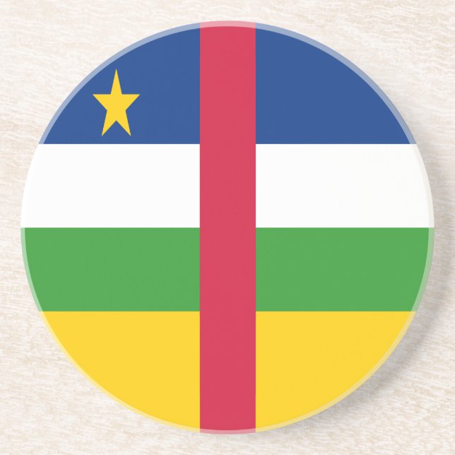 Central African Republic Flag Coaster (Front)