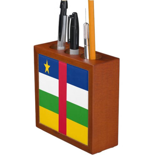 Central African Republic Flag Desk Organizer