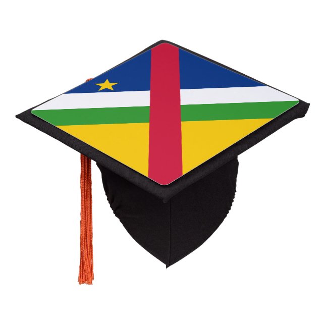 Central African Republic Flag Graduation Cap Topper (Angled)