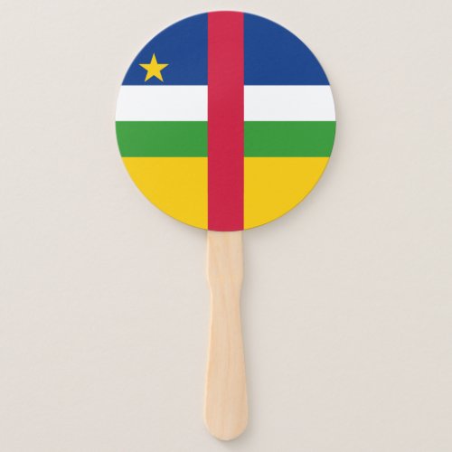 Central African Republic Flag Hand Fan