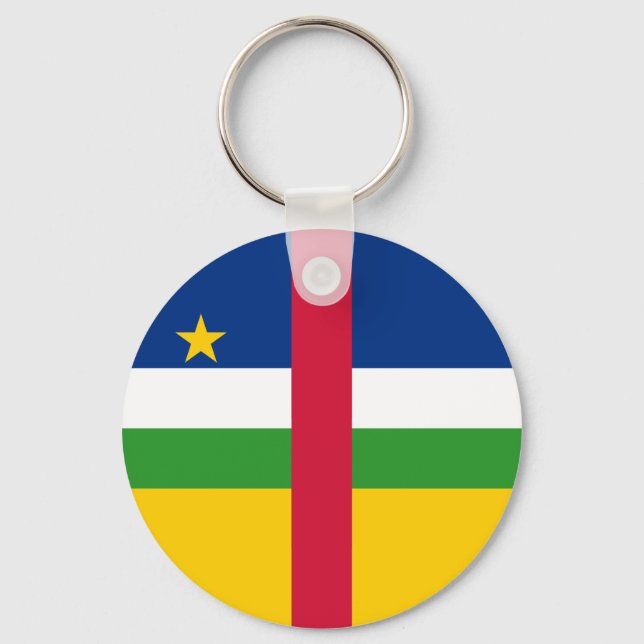 Central African Republic Flag Keychain (Front)