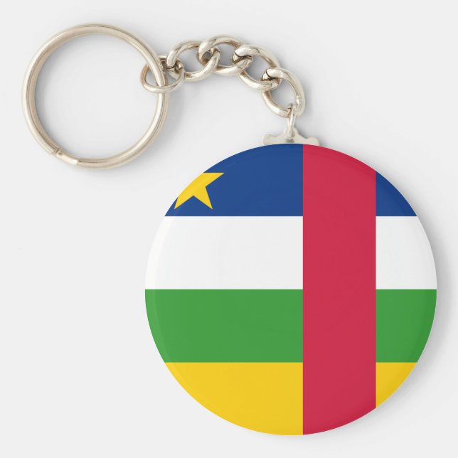 Central African Republic Flag Keychain (Front)