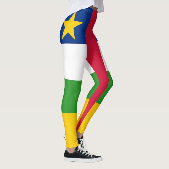 Central African Republic Flag Leggings (Right)