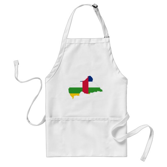 Central African Republic Flag map CF Adult Apron