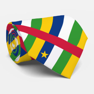Central African Republic Flag Neck Tie