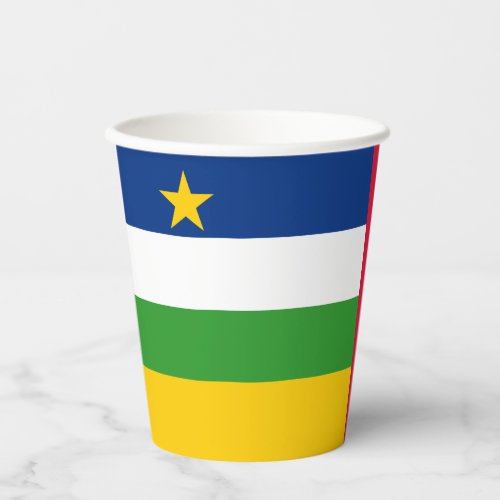 Central African Republic Flag Paper Cups