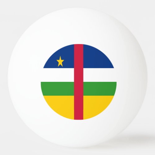 Central African Republic Flag Ping Pong Ball