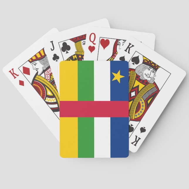 Central African Republic Flag Poker Cards (Back)