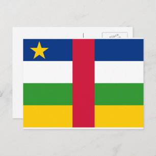 Central African Republic Flag Postcard
