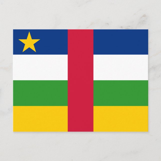 Central African Republic Flag Postcard (Front)
