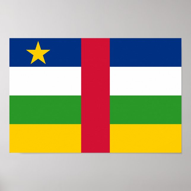 Central African Republic Flag Poster (Front)