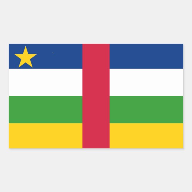 Central African Republic Flag Rectangular Sticker (Front)
