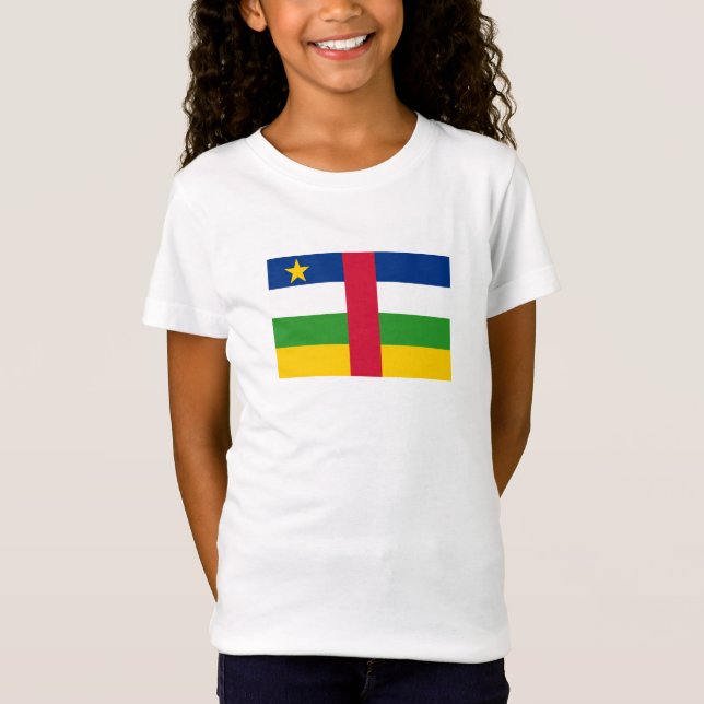 Central African Republic Flag T-Shirt (Front)