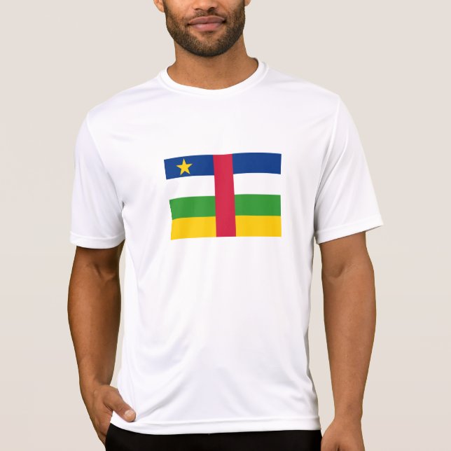 Central African Republic Flag T-Shirt (Front)