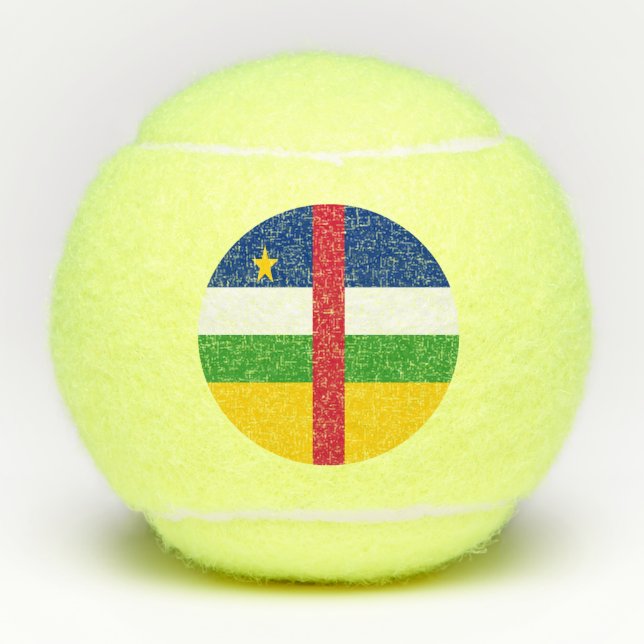 Central African Republic Flag Tennis Balls (Front)