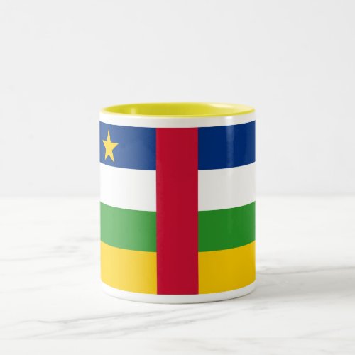 Central African Republic Flag Two_Tone Coffee Mug
