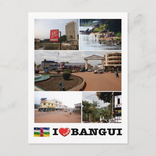 Central African Republic _ I Love Bangui _ Postcard