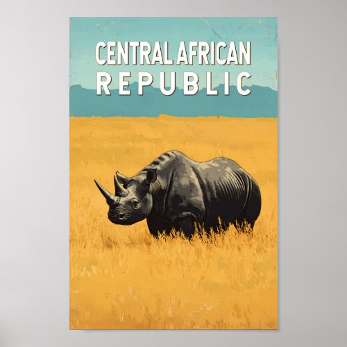Central African Republic Illustration Travel Art