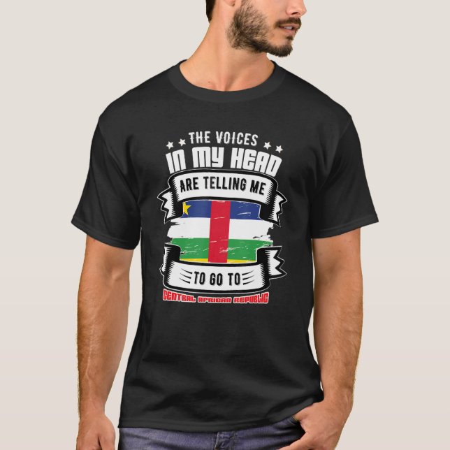 Central African Republic In My Head T-Shirt (Front)