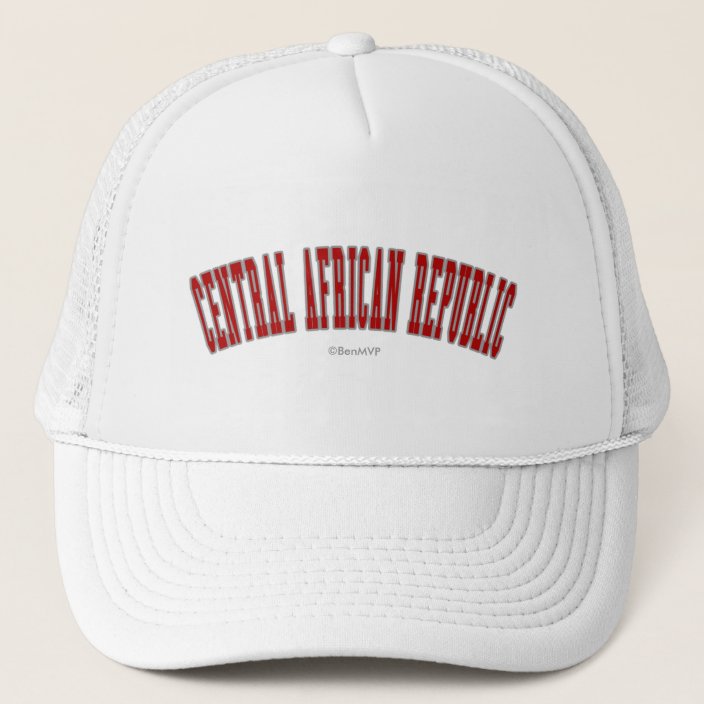 Central African Republic Mesh Hat