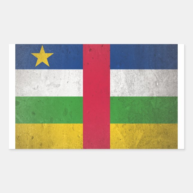 Central African Republic Rectangular Sticker (Front)