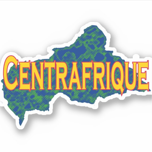 Central African Republic Sticker (Front)