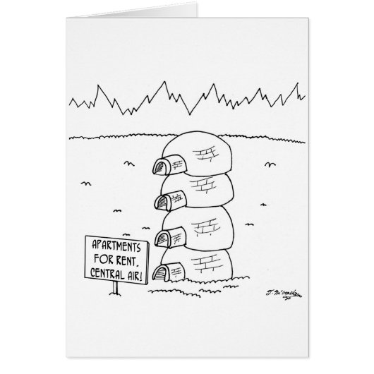Central Air in Igloos Cards (Front)