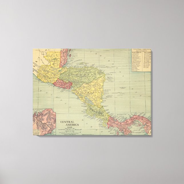 Central America 2 Canvas Print (Front)