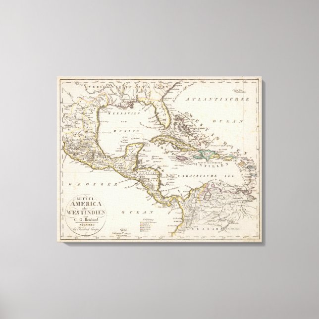 Central America 4 Canvas Print (Front)