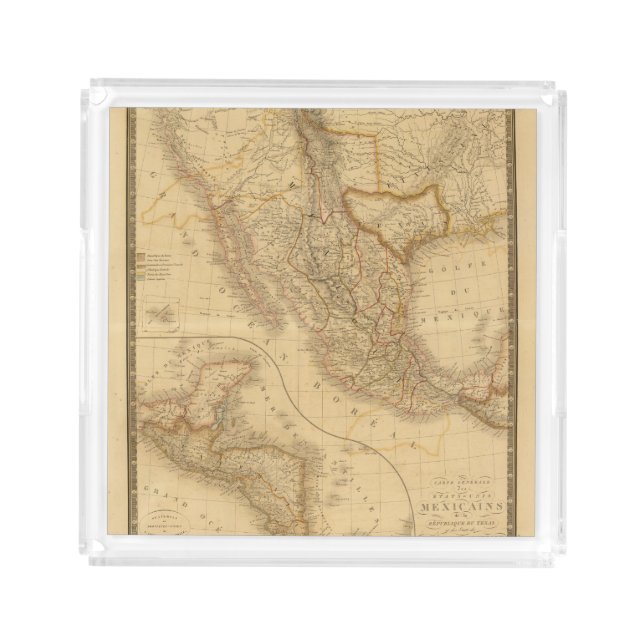 Central America Acrylic Tray (Front)