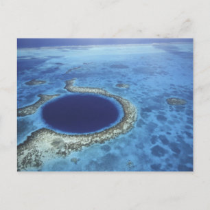 CENTRAL AMERICA, Belize, Large coral reefs off Postcard