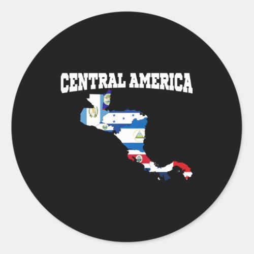 Central American Flags Central America Countries M Classic Round Sticker