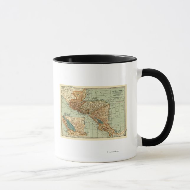 Central AmericaPanoramic MapCentral America 2 Mug (Right)