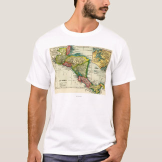 Central AmericaPanoramic MapCentral America T-Shirt