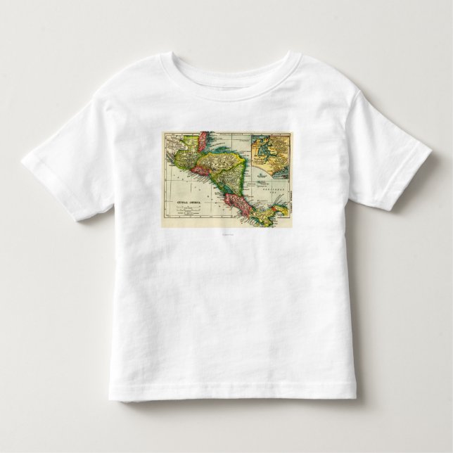 Central AmericaPanoramic MapCentral America Toddler T-shirt (Front)