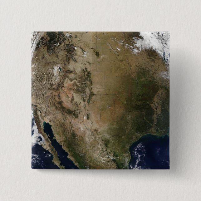 Central and western United States Pinback Button (Front)