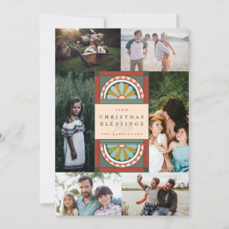 Central Arches Elegant Christmas Multi Photo Holid Holiday Card