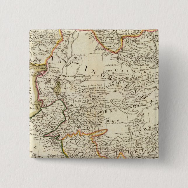 Central Asia Pinback Button (Front)