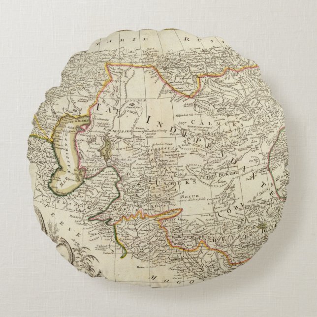 Central Asia Round Pillow (Front)
