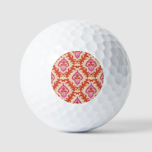 Central Asian Ornamental Seamless Motifs Golf Balls