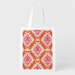 Central Asian: Ornamental Seamless Motifs Grocery Bag