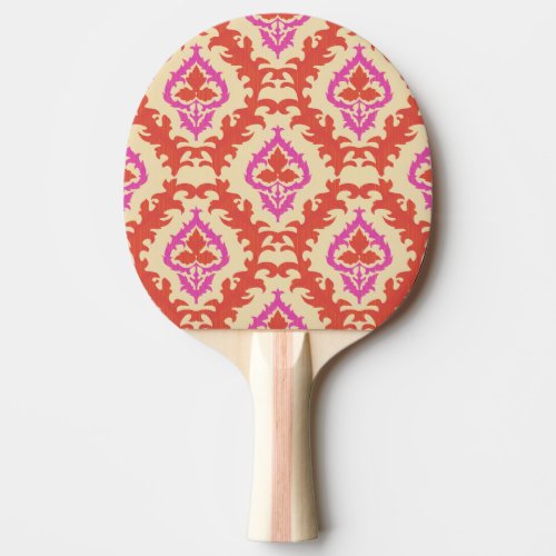 Central Asian Ornamental Seamless Motifs Ping Pong Paddle