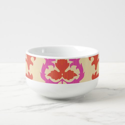 Central Asian Ornamental Seamless Motifs Soup Mug