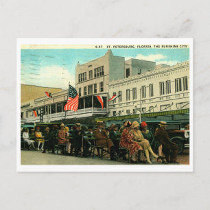 Central Ave., St. Petersburg, Florida Vintage Postcard