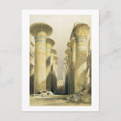 Central Avenue of the Great Hall of Columns Karna Postcard