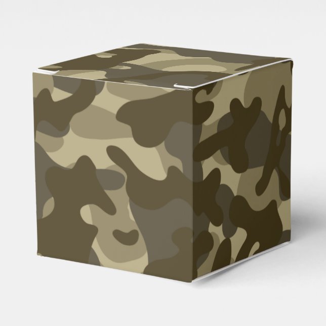 Central Camouflage  Favor Boxes (Front Side)